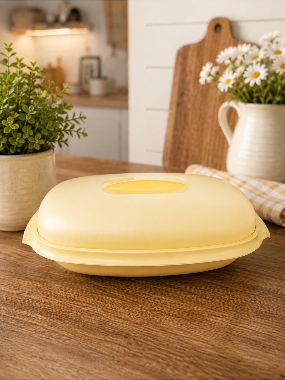 Vintage 1970's Tupperware complete Harvest Gold Steamer
